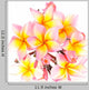 Frangipani Plumeria Flowers Wall Decal