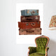 Pile old suitcases Wall Decal