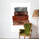 Pile old suitcases Wall Decal