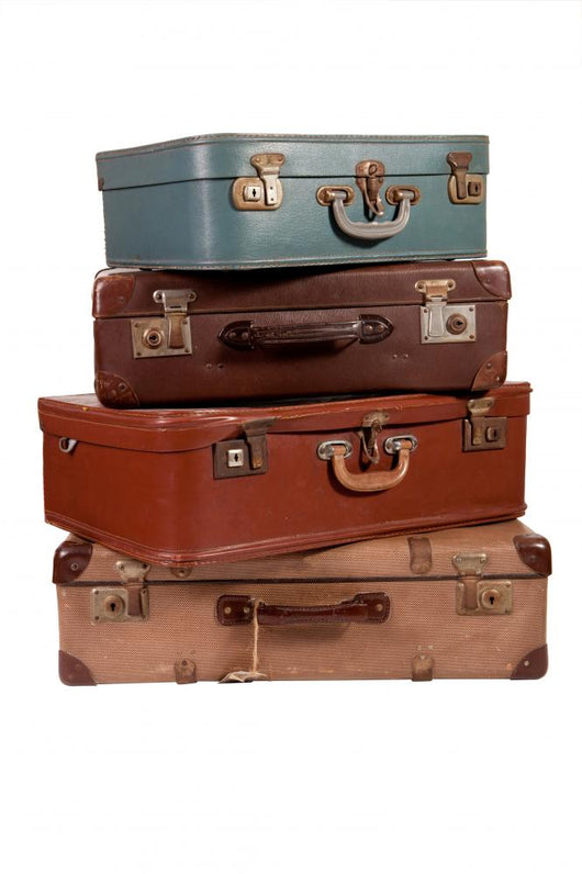 Pile old suitcases Wall Decal