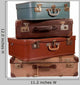 Pile old suitcases Wall Decal