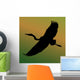 Heron Bird Silhouette Wall Mural