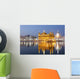 Golden Temple illuminated at night Wall Mural
