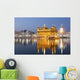 Golden Temple illuminated at night Wall Mural