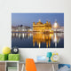 Golden Temple illuminated at night Wall Mural