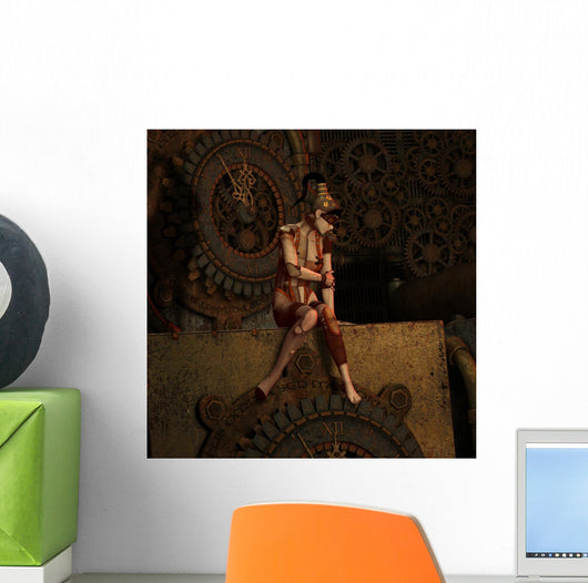 Steampunk Eleventh Hour Wall Mural