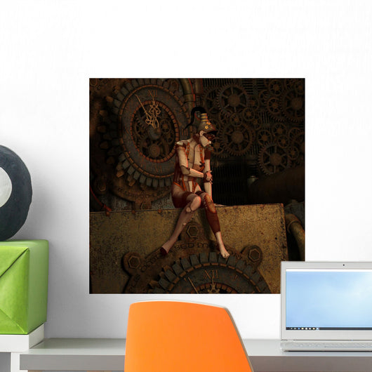 Steampunk Eleventh Hour Wall Mural