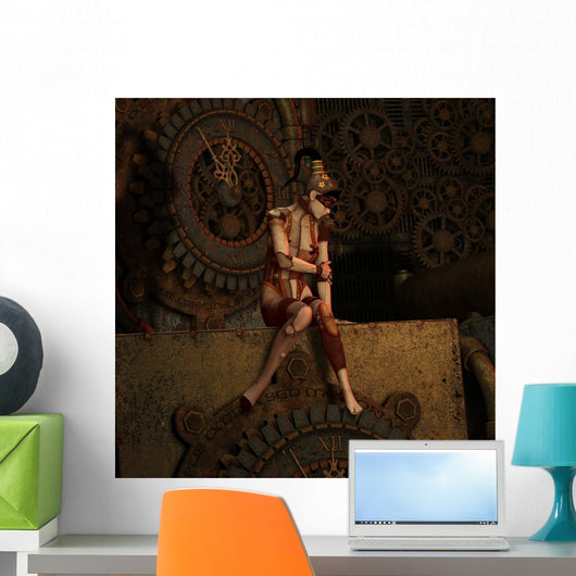 Steampunk Eleventh Hour Wall Mural