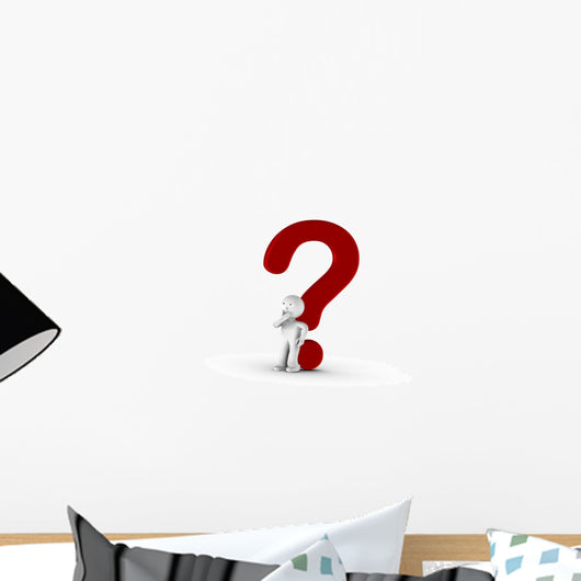 Question Rouge Pour Un Wall Decal