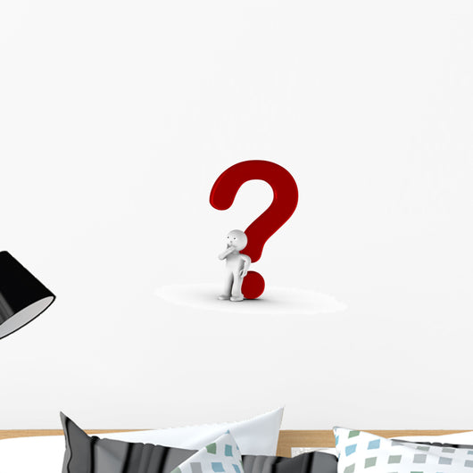 Question Rouge Pour Un Wall Decal