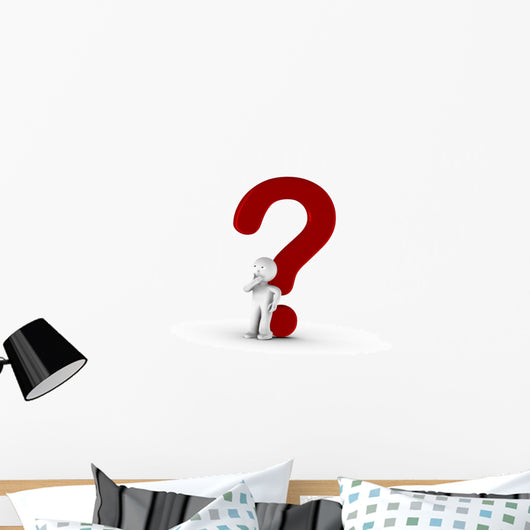 Question Rouge Pour Un Wall Decal