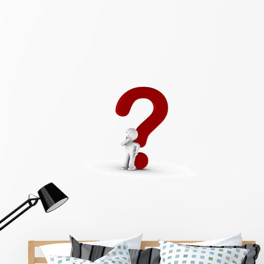 Question Rouge Pour Un Wall Decal
