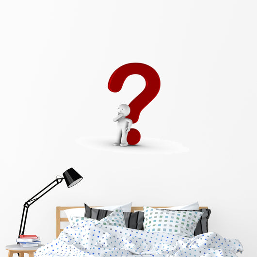 Question Rouge Pour Un Wall Decal