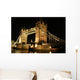 Dark Nigth Tower Bridge Wall Mural