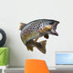 Leaping Trout Wall Decal