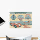 Racing Car Vintage Elements Wall Mural