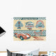 Racing Car Vintage Elements Wall Mural