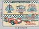 Racing Car Vintage Elements Wall Mural