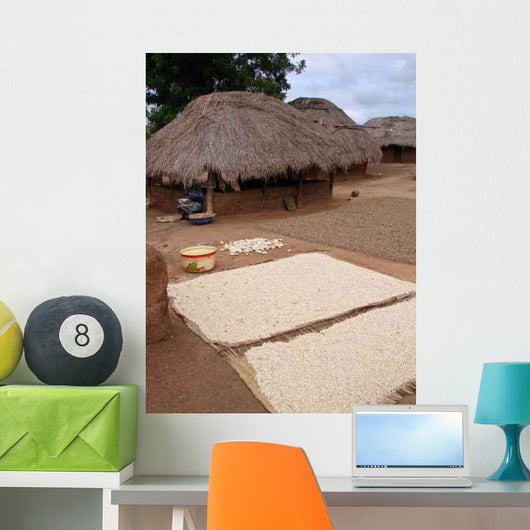 Drying Corn and Peanuts Wall Decal