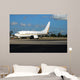 Boeing 737 passenger jet parked at terminal Wall Mural