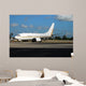 Boeing 737 passenger jet parked at terminal Wall Mural