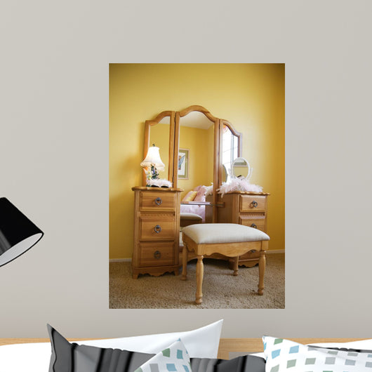 Bedroom Vanity Table Wall Decal