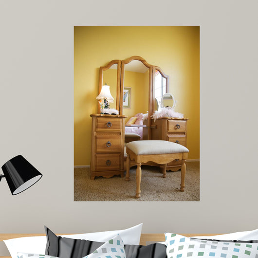 Bedroom Vanity Table Wall Decal