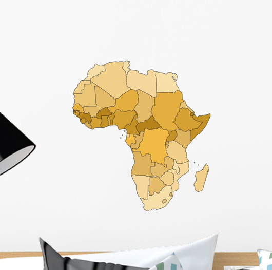 Africa Map Wall Decal