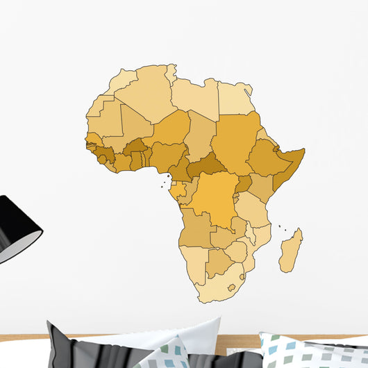Africa Map Wall Decal