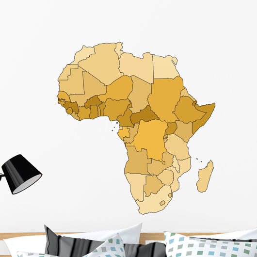 Africa Map Wall Decal