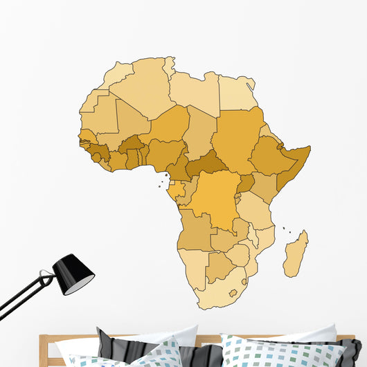 Africa Map Wall Decal