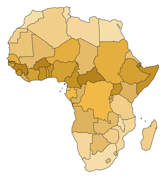 Africa Map Wall Decal