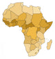 Africa Map Wall Decal