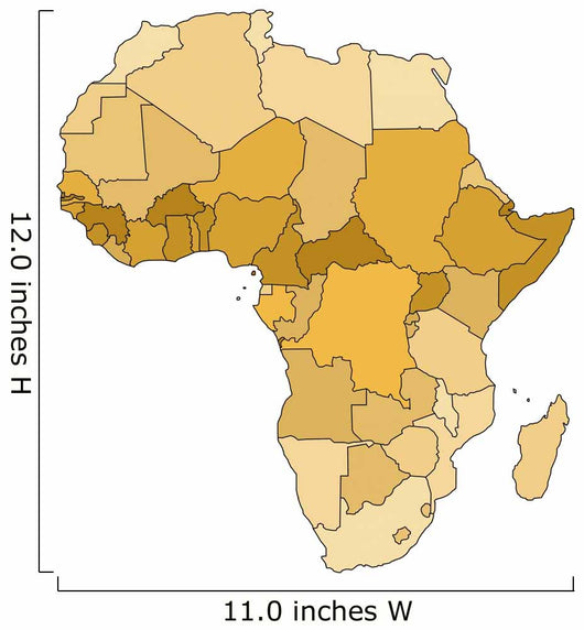 Africa Map Wall Decal