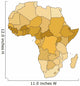 Africa Map Wall Decal