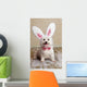 Puppy Dog Wearing Bunny Wall Decal