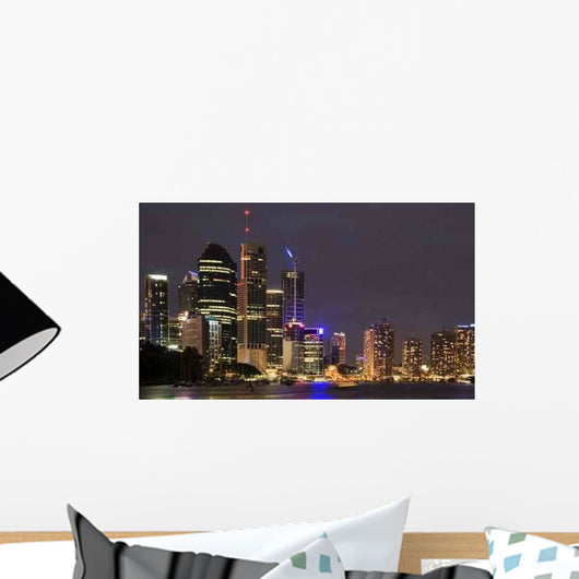 Brisbane City Skyline Wall Decal