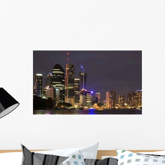 Brisbane City Skyline Wall Decal
