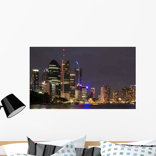 Brisbane City Skyline Wall Decal