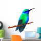 Hummingbird on White Background Wall Decal