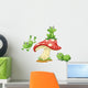 3 frogs Wall Decal