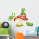 3 frogs Wall Decal