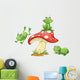 3 frogs Wall Decal