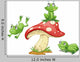 3 frogs Wall Decal