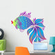 Blue Fish Wall Decal