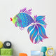 Blue Fish Wall Decal