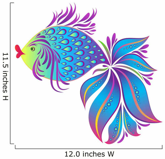 Blue Fish Wall Decal