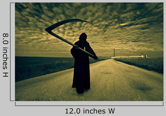 Grim Reaper on the road Wall Mural