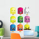 Collection of Ice Cream Popsicle Characters Wall Decal