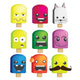 Collection of Ice Cream Popsicle Characters Wall Decal